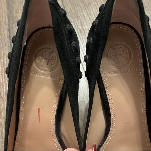 Tory Burch suede studded heels - Picture 3 of 7